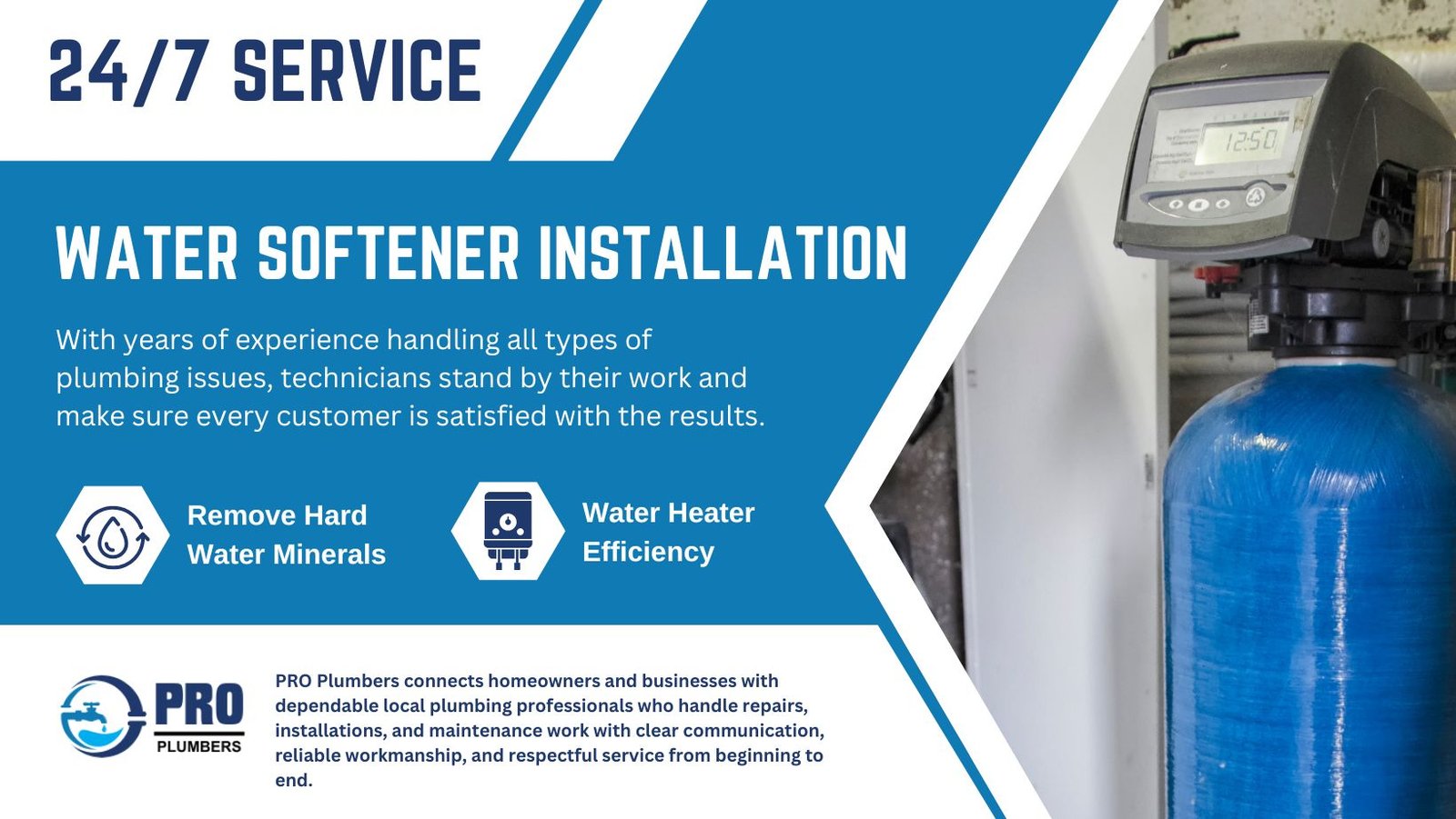Water softener installation in Tamarac, FL